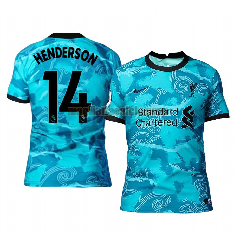 maglia jordan henderson 14 liverpool uomo seconda 2020-2021
