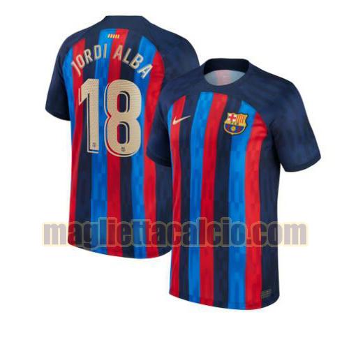 maglia jordi alba 18 barcellona uomo prima 2022-2023