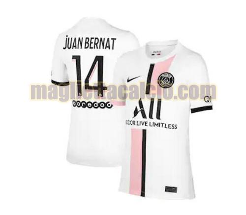 maglia juan bernat 14 paris saint germain uomo seconda 2021-2022