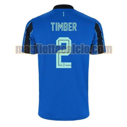 maglia jurrien timber 2 ajax uomo seconda 2021-2022