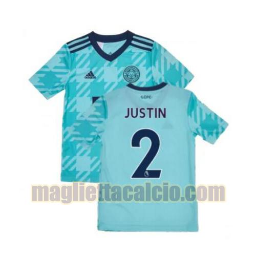 maglia justin 2 leicester city uomo seconda 2021-2022