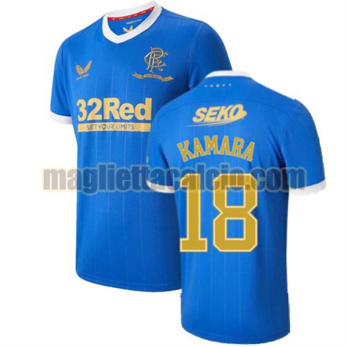 maglia kamara 18 glasgow rangers uomo prima 2021-2022