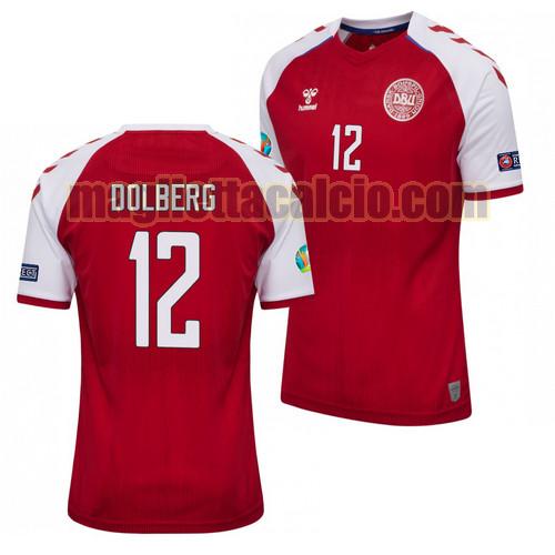 maglia kasper dolberg 12 denmark uomo prima 2021-2022