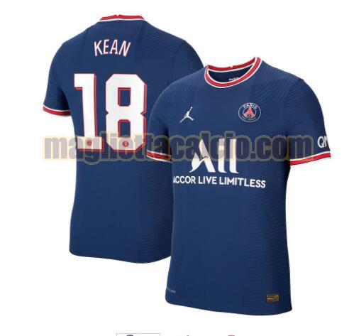 maglia kean 18 paris saint germain uomo prima 2021-2022
