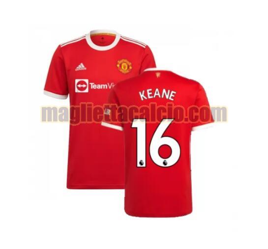 maglia keane 16 manchester united uomo prima 2021-2022