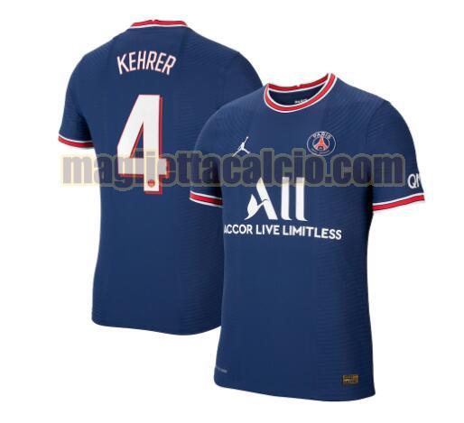 maglia kehrer 4 paris saint germain uomo prima 2021-2022