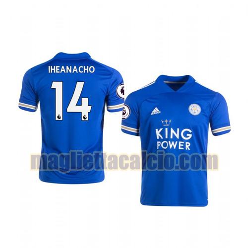 maglia kelechi iheanacho 14 leicester city uomo prima 2020-2021