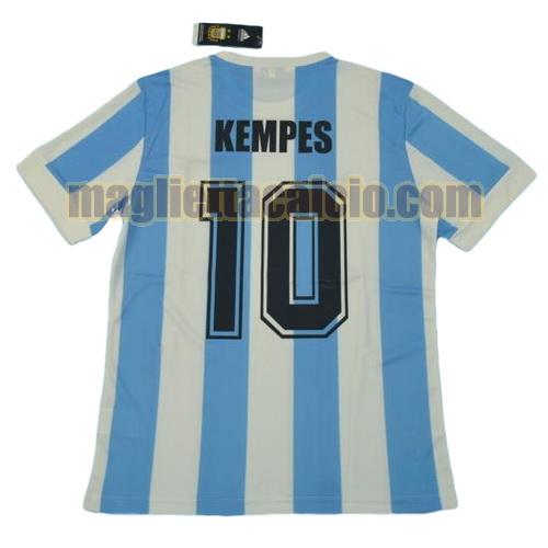 maglia kempes 10 argentina uomo prima divisa coppa del mondo 1978