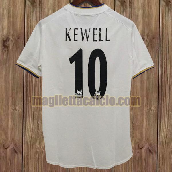 maglia kewell 10 leeds united uomo bianco prima 2000-2002
