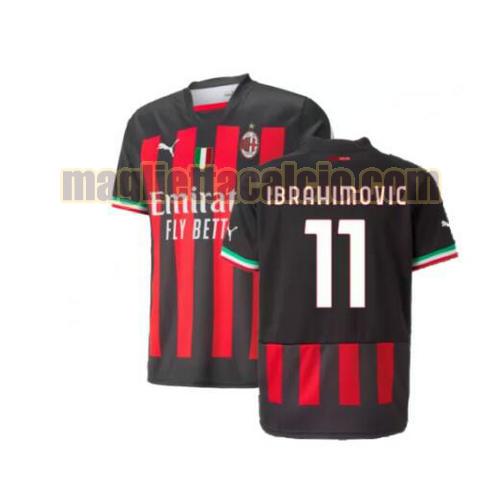 maglia kids) (ibrahimovic 11 ac milan uomo prima 2022-2023