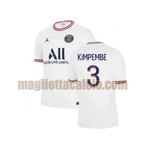 maglia kimpembe 3 paris saint germain uomo 4th 2021-2022