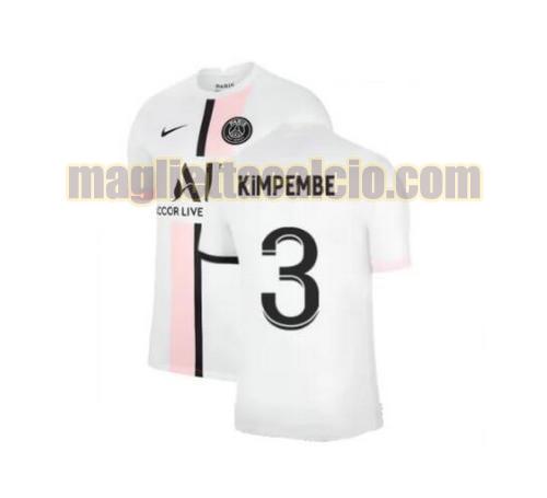 maglia kimpembe 3 paris saint germain uomo seconda 2021-2022