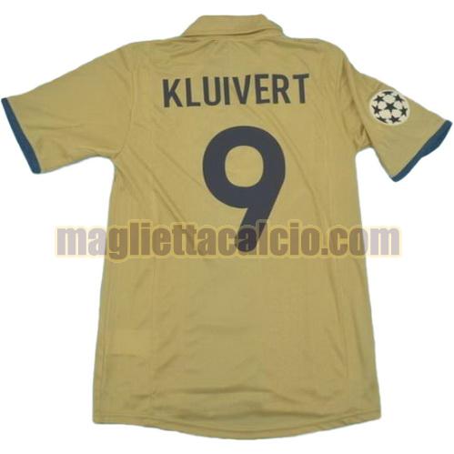 maglia kluivert 9 barcellona uomo seconda divisa 2002