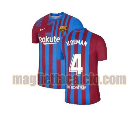 maglia koeman 4 barcellona uomo prima 2021-2022