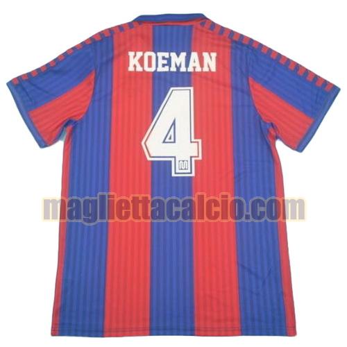 maglia koeman 4 barcellona uomo prima divisa 1991-1992