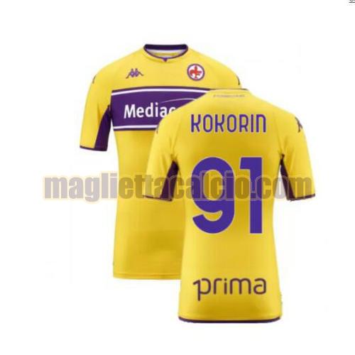 maglia kokorin 91 fiorentina uomo terza 2021-2022