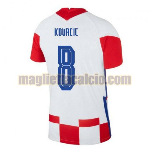 maglia kovacic 8 croazia uomo prima 2020-2021
