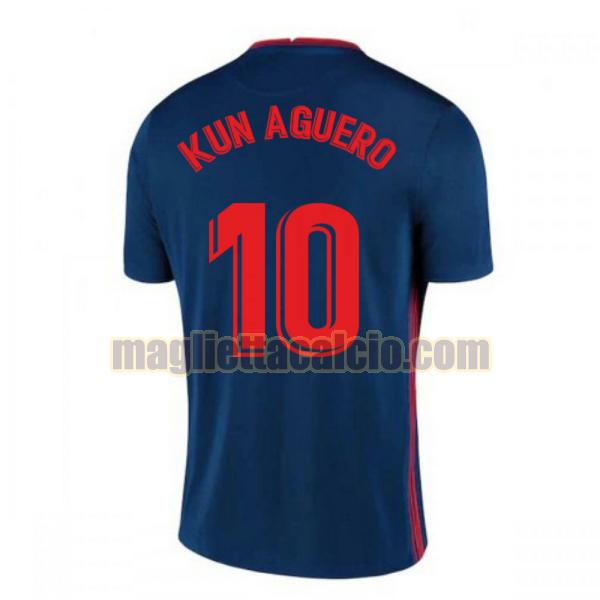maglia kun aguero 10 atletico madrid uomo seconda 2020-2021