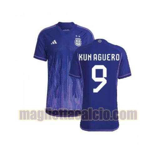 maglia kun aguero 9 argentina uomo seconda 2022