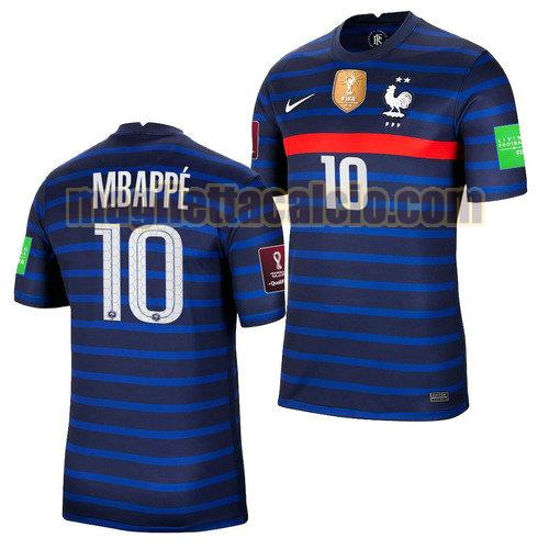 maglia kylian mbappe 10 francia uomo prima 2022