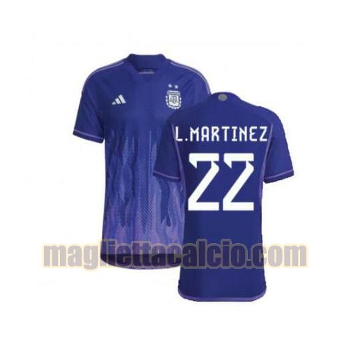 maglia l.martinez 22 argentina uomo seconda 2022