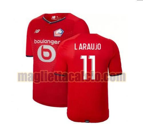 maglia l araujo 11 lille uomo prima 2021-2022