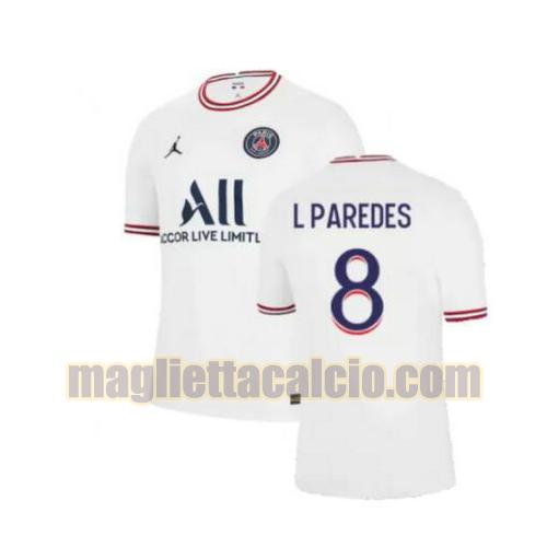 maglia l paredes 8 paris saint germain uomo 4th 2021-2022