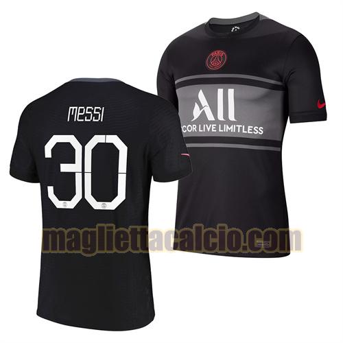 maglia lionel messi 30 paris saint germain uomo terza 2021-2022