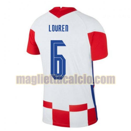 maglia lovren 6 croazia uomo prima 2020-2021