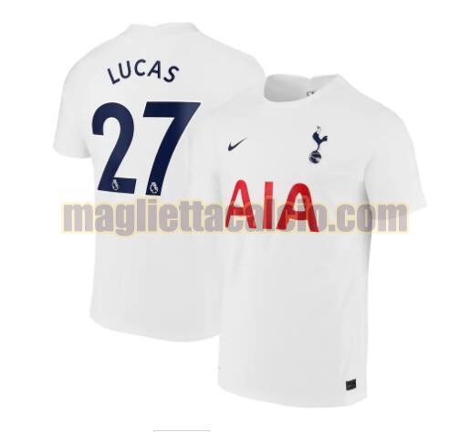 maglia lucas 27 tottenham hotspur uomo prima 2021-2022