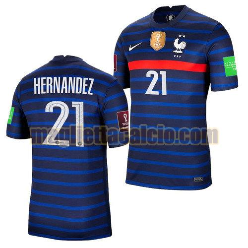 maglia lucas hernandez 21 francia uomo prima 2022