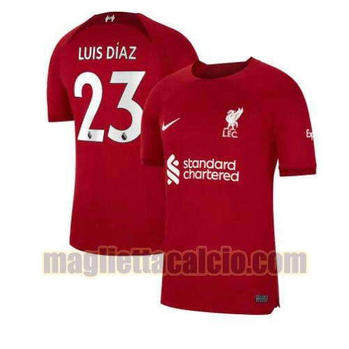 maglia luis diaz 23 liverpool uomo prima 2022-2023