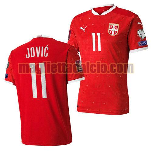 maglia luka jovic 11 serbia uomo prima 2022
