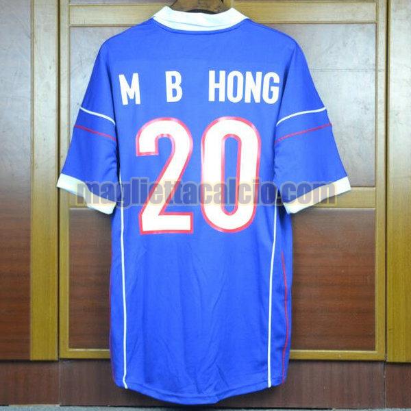 maglia m b hong 20 corea uomo blu seconda divisa 1998