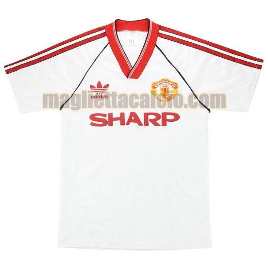 maglia manchester united bianca seconda 1988-1990