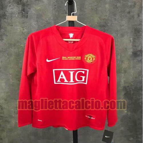 maglia manchester united hombre manica lunga primera 2007-2008