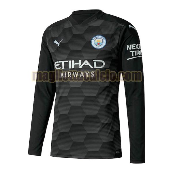 maglia mancia lunga manchester city uomo prima portiere 2020-2021