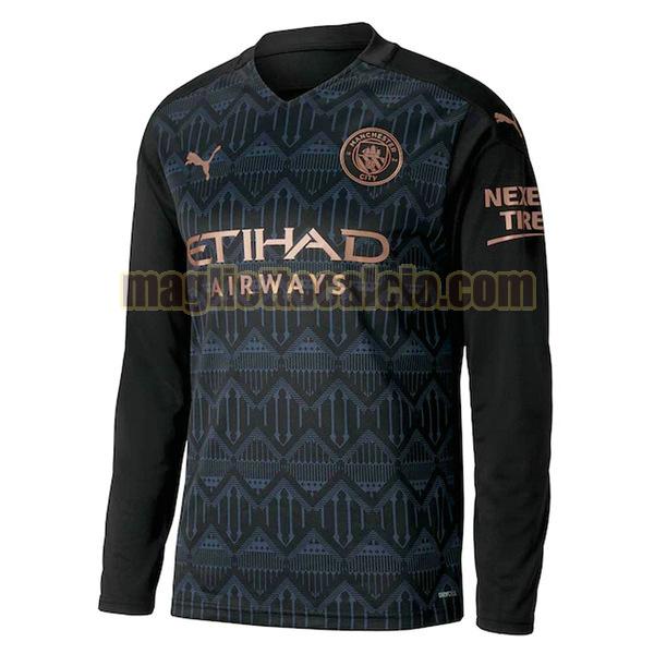 maglia mancia lunga manchester city uomo seconda 2020-2021