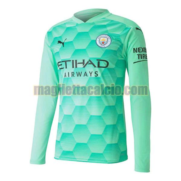 maglia mancia lunga manchester city uomo seconda portiere 2020-2021