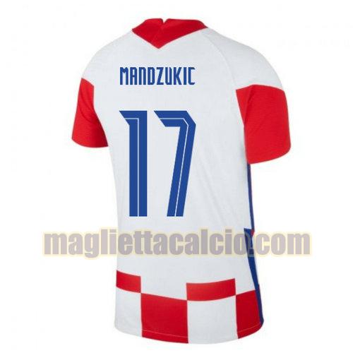 maglia mandzukic 17 croazia uomo prima 2020-2021