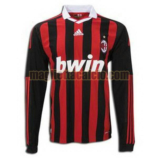 maglia manica lunga ac milan uomo prima divise 2009-2010