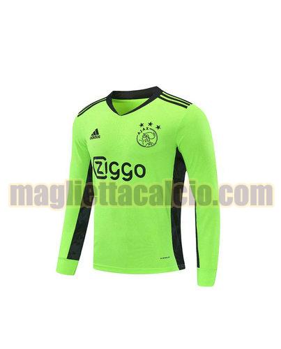 maglia manica lunga ajax uomo verde portiere 2020-2021