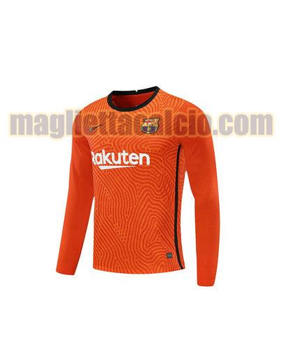 maglia manica lunga barcellona uomo arancia portiere 2020-2021