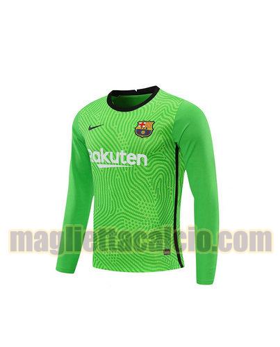 maglia manica lunga barcellona uomo verde portiere 2020-2021