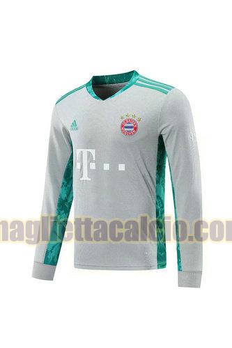 maglia manica lunga bayern monaco uomo grigio portiere 2020-2021