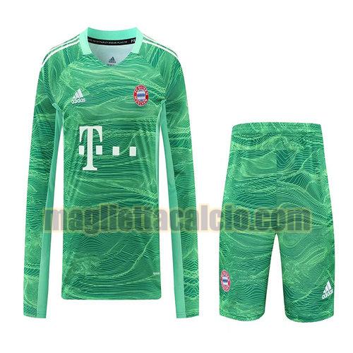 maglia manica lunga bayern monaco uomo portiera verde 2021-2022