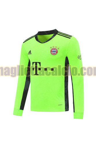 maglia manica lunga bayern monaco uomo verde portiere 2020-2021