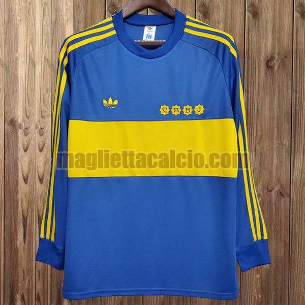 maglia manica lunga boca juniors uomo blu prima divisa 1981-1982