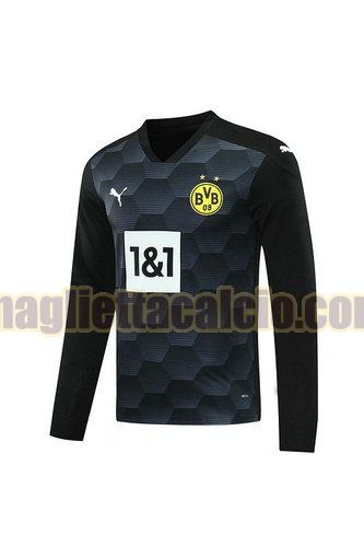 maglia manica lunga borussia dortmund uomo nero portiere 2020-2021