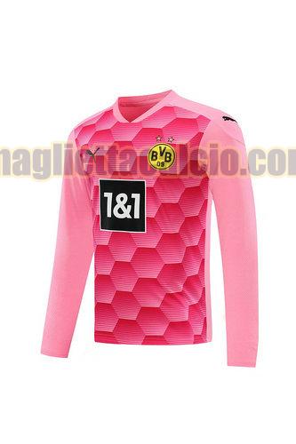 maglia manica lunga borussia dortmund uomo rosa portiere 2020-2021